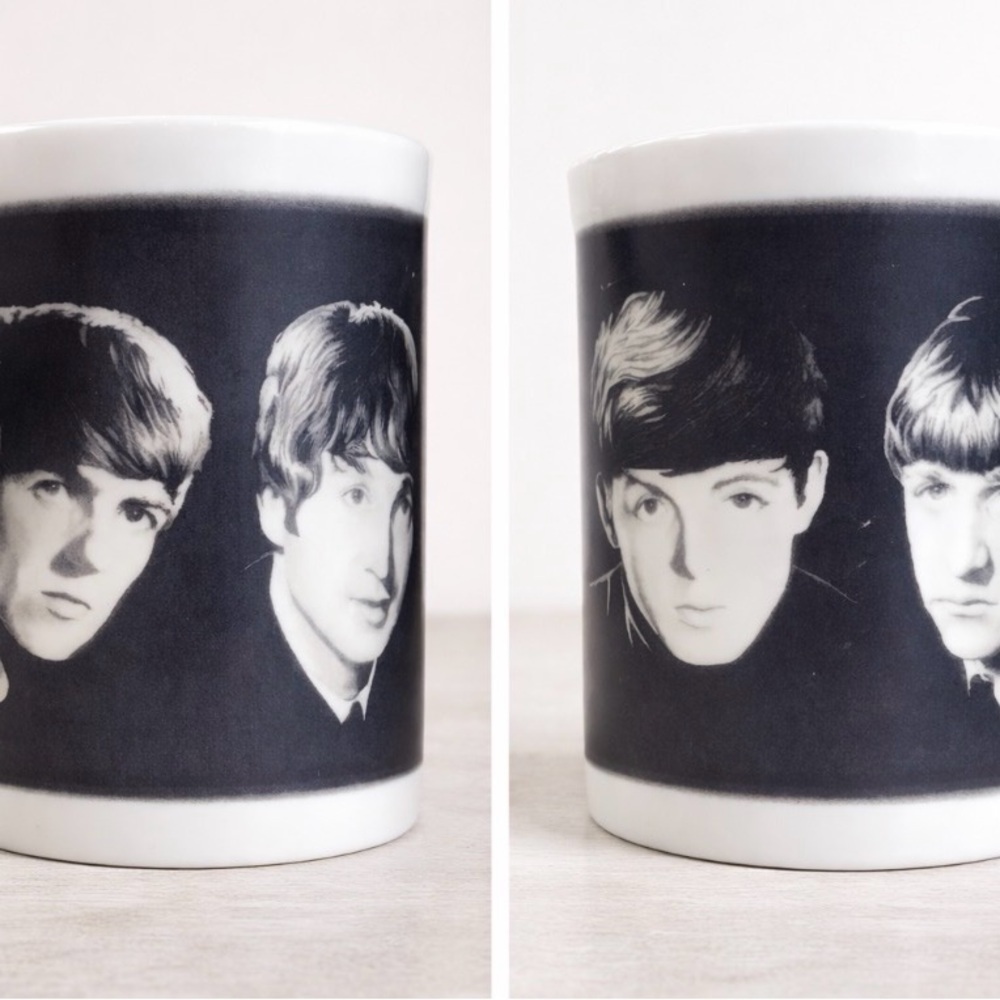 The Beatles Black and White Quartet Portrait Mug
